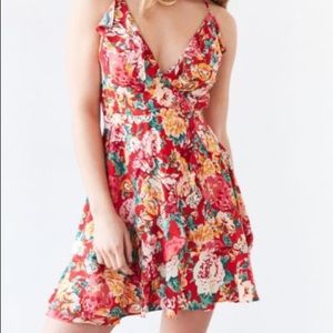 NWT Urban Outfitters red floral dress